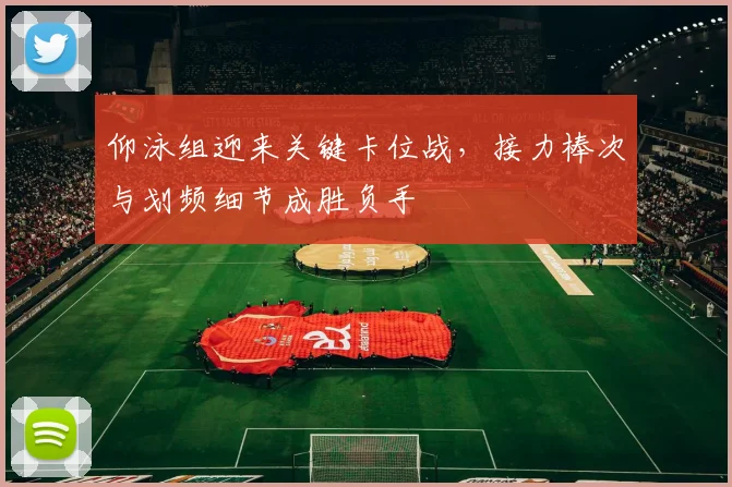 仰泳组迎来关键卡位战，接力棒次与划频细节成胜负手